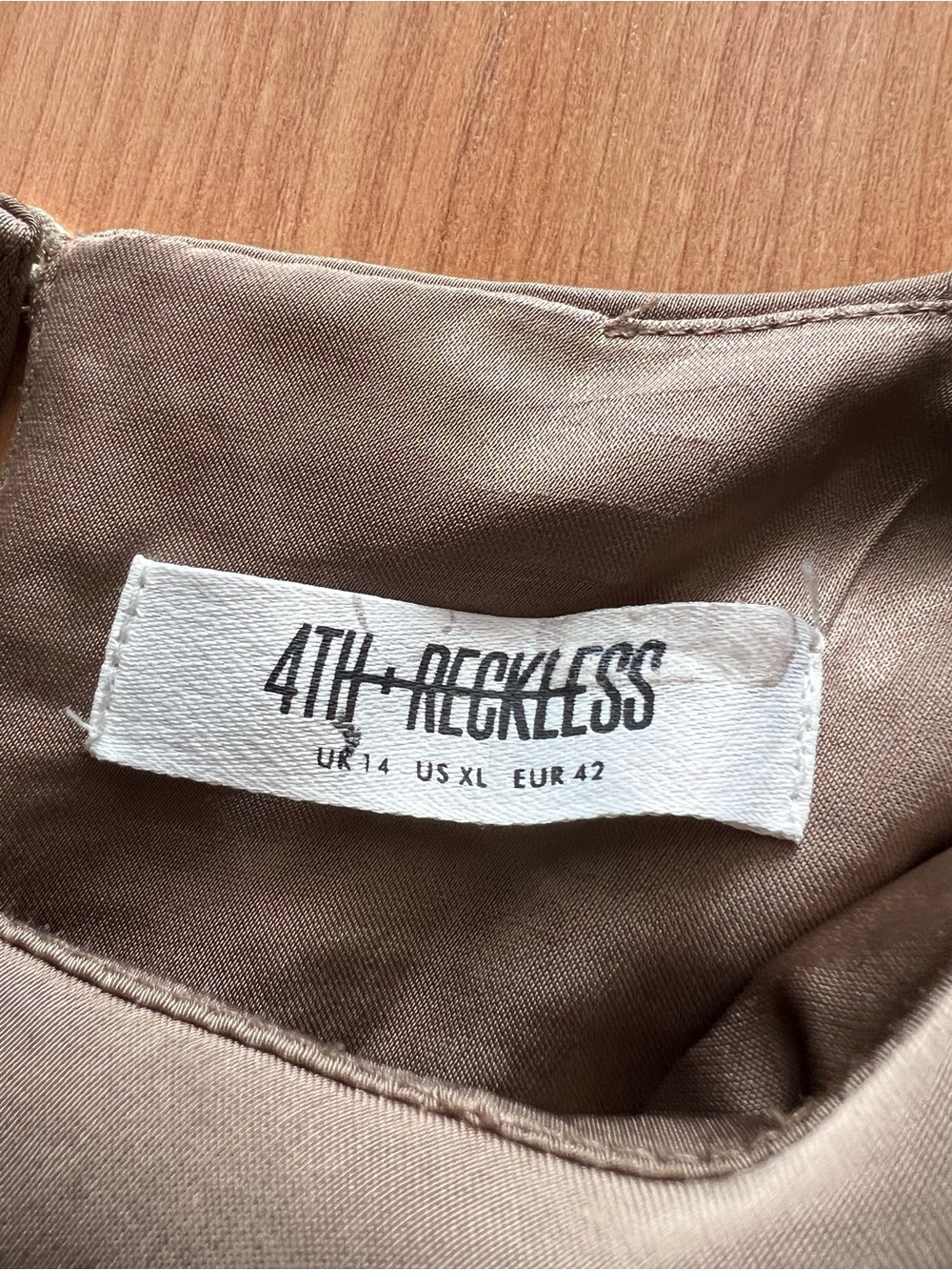 4th & Reckless Katie Maxi Dress Brown Sleeveless Sheer Hem Runs Small XL - Picture 6 of 13